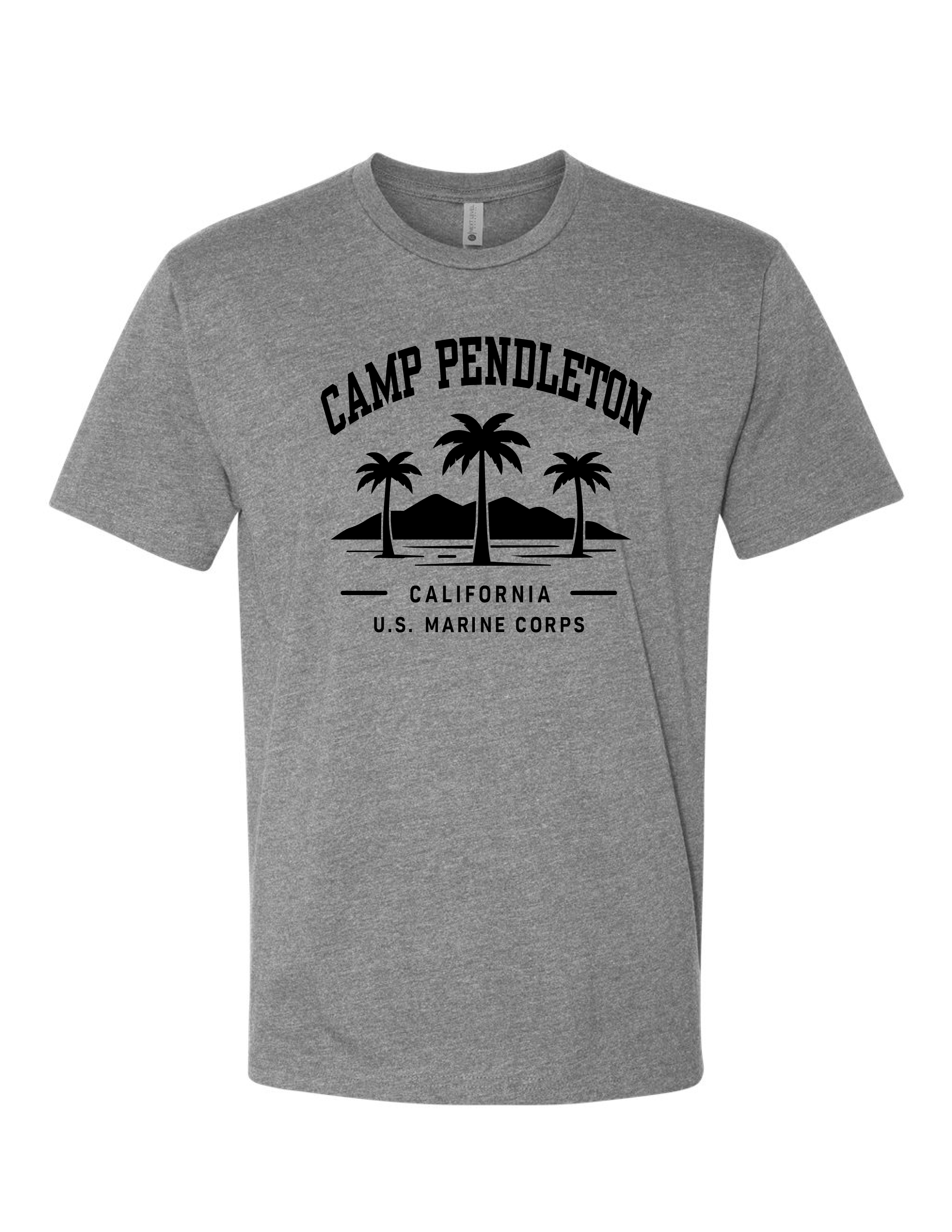 United States Marine Corps Camp Pendleton T-Shirt - Dark Heather Gray