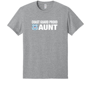 U.S. Coast Guard Proud Aunt Graphic Tee - Athletic Heather