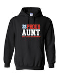 Proud Aunt of a Coast Guardsman Hoodie - Black