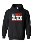 Proud Girlfriend of a Coast Guardsman Hoodie - Black