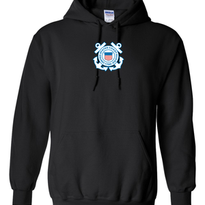 U.S. Coast Guard Logo Hoodie (Black)
