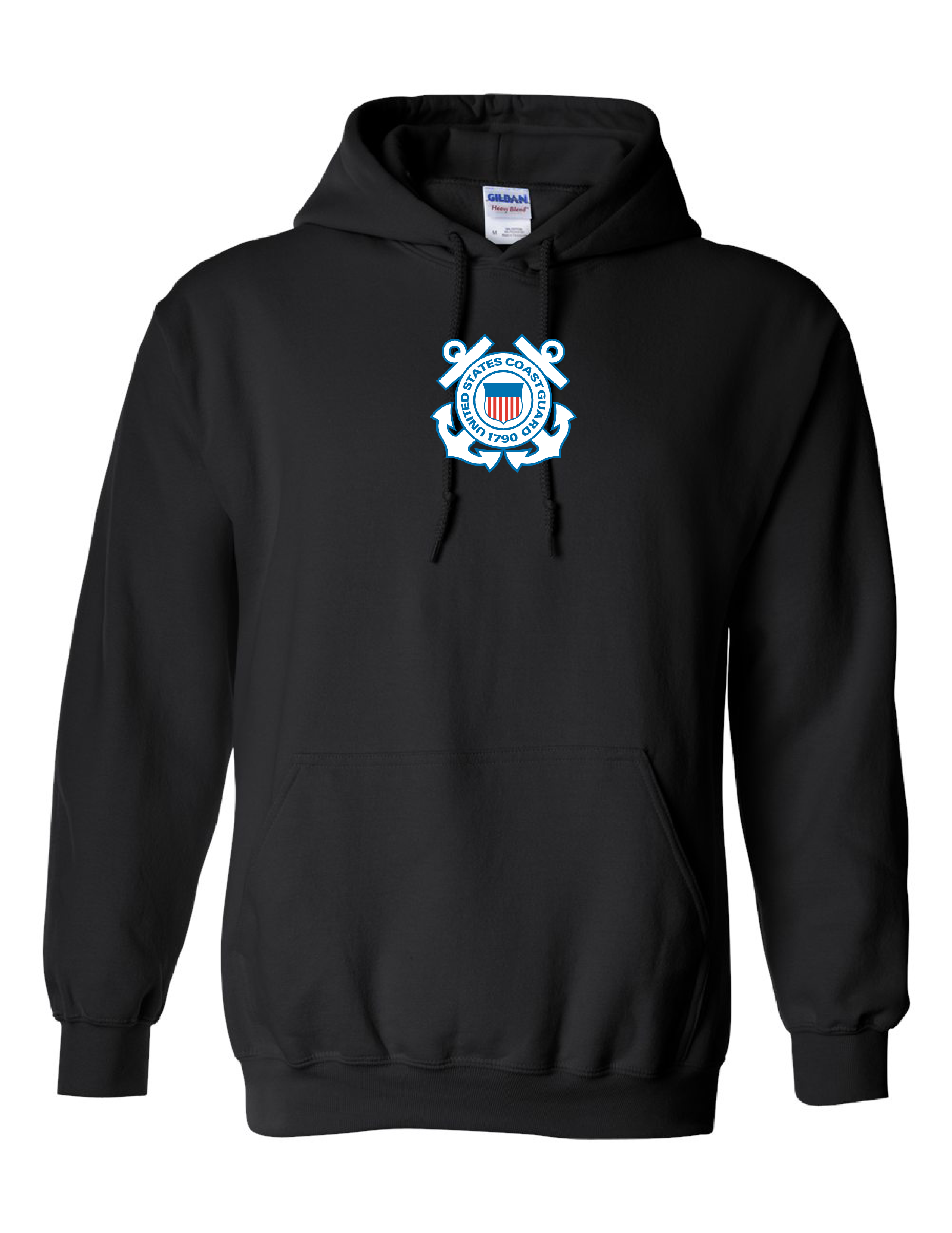 Coast Guard Logo Hoodie (Black)