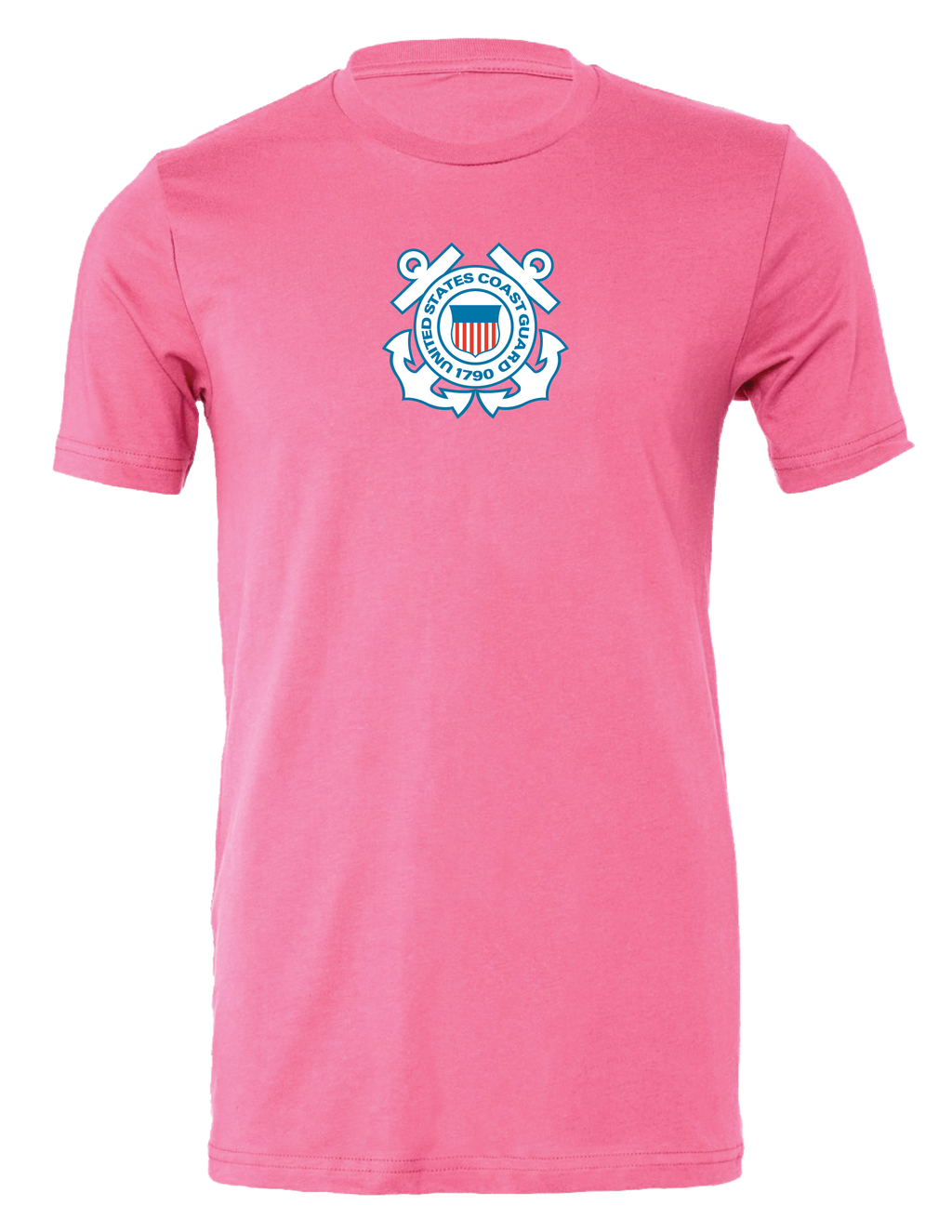 U.S. Coast Guard Logo T-Shirt (Charity Pink)