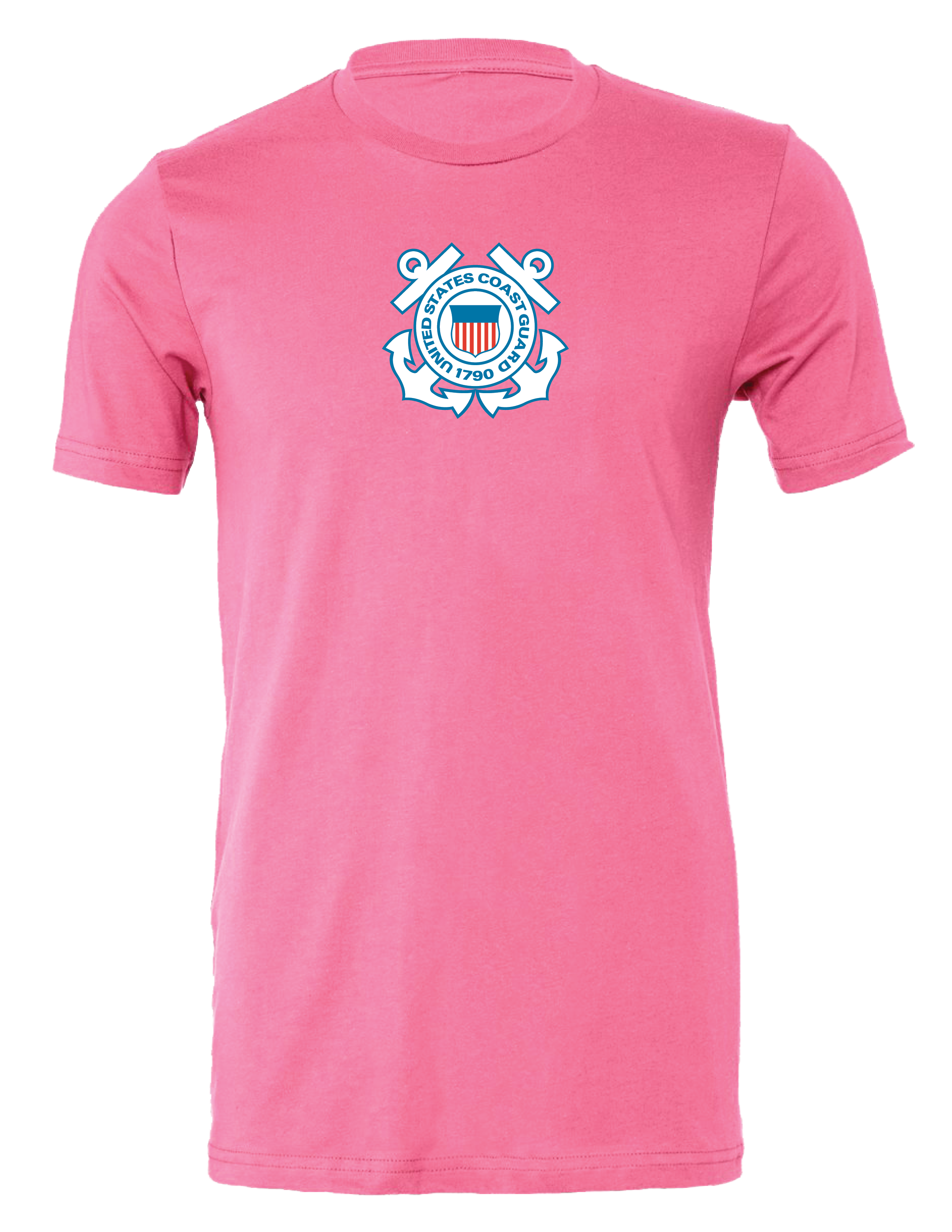U.S. Coast Guard Logo T-Shirt (Charity Pink)