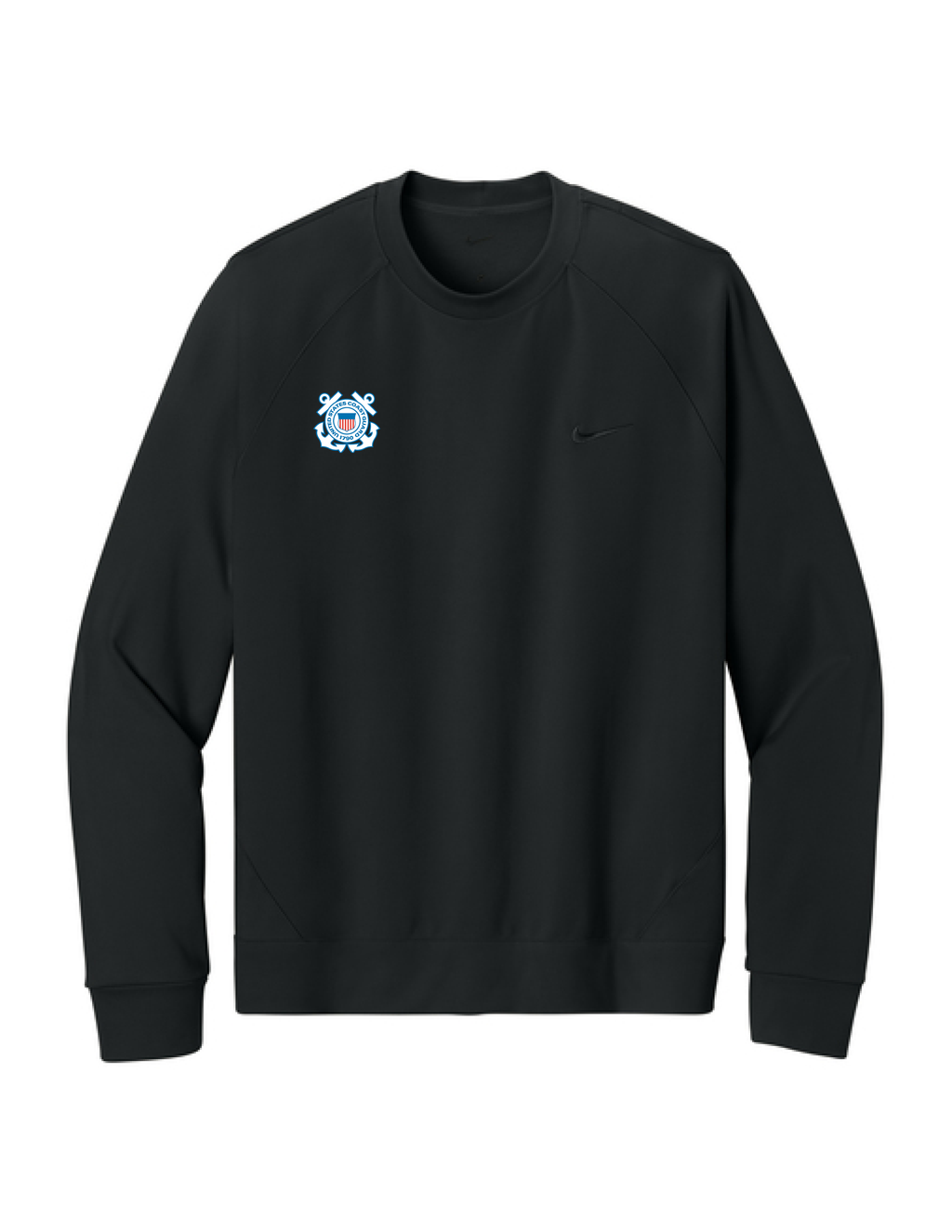 U.S. Coast Guard Nike Dri-FIT Primary Crewneck Sweatshirt (Black)