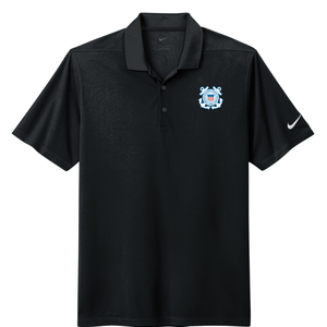 U.S. Coast Guard Nike Dri-FIT Micro Pique 2.0 Polo (Black)