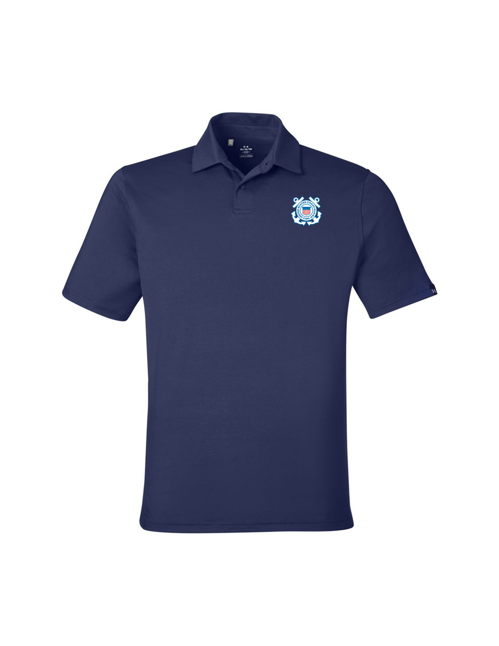 Coast Guard Under Armour Recycled Polo (Midnight Navy)