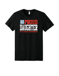 Proud Daughter of a Coast Guardsman Graphic Tee - Black