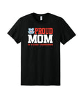 Proud Mom of a Coast Guardsman Graphic Tee - Black