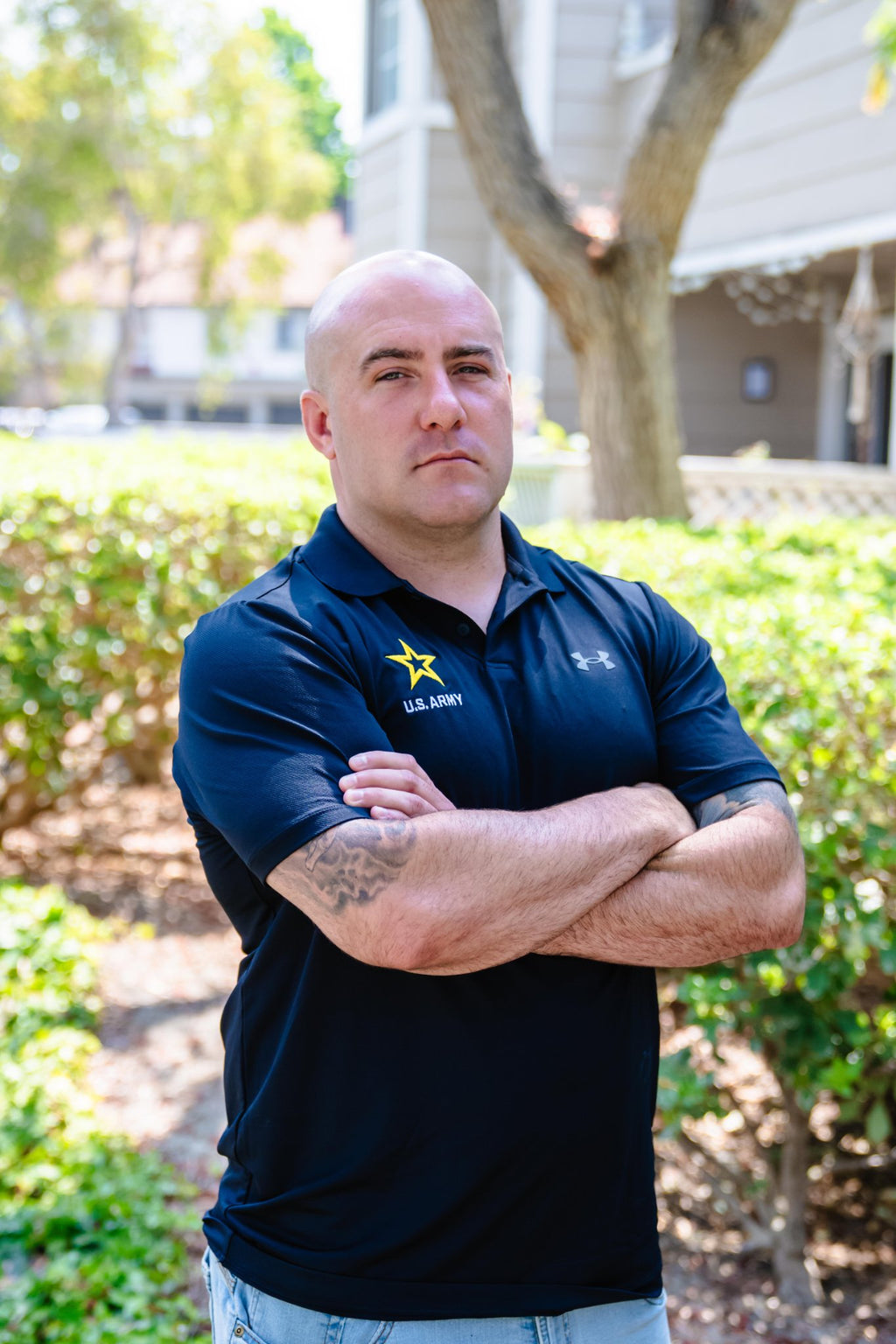 U.S. Army Under Armour Polo (Black)