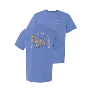 Oak and Liberty Patriotic Pup T-Shirt - Blue
