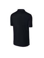 Embroidered American Flag Performance Polo - Black