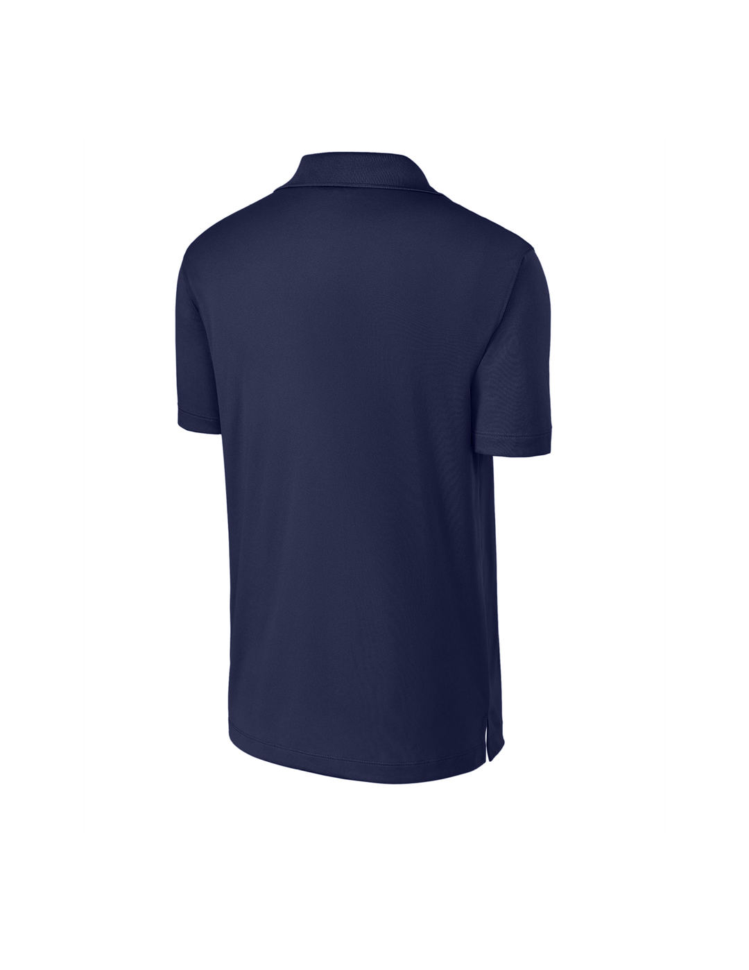 Embroidered American Flag Performance Polo (Navy Blue)