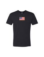 Patriotic American Flag T-Shirt - Black