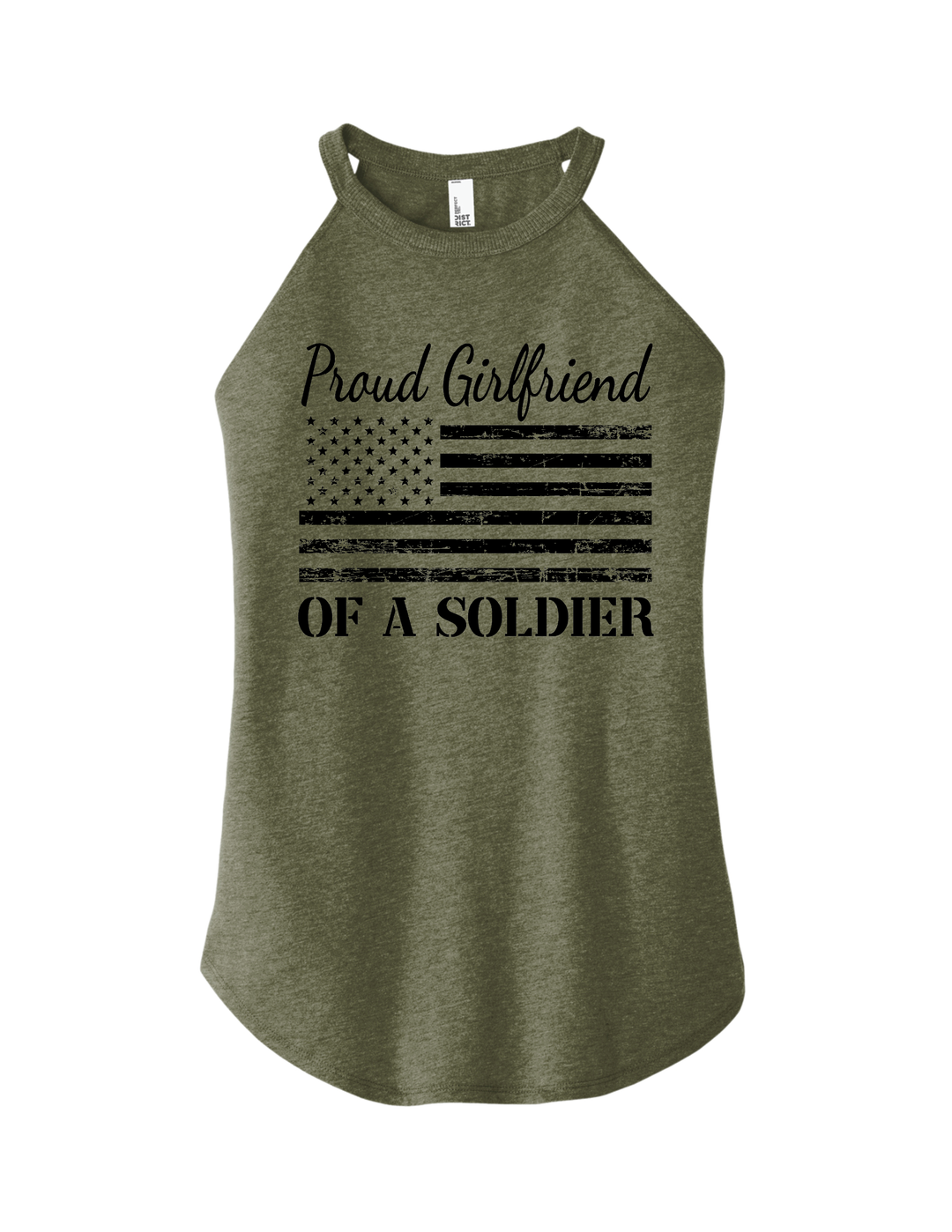 Proud Girlfriend of a Soldier Tank (Green)