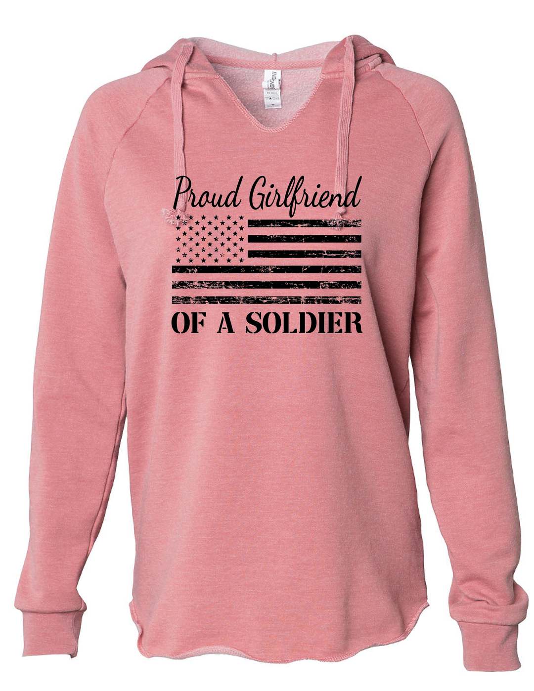Proud Girlfriend of a Soldier Sweatshirt (Pink)