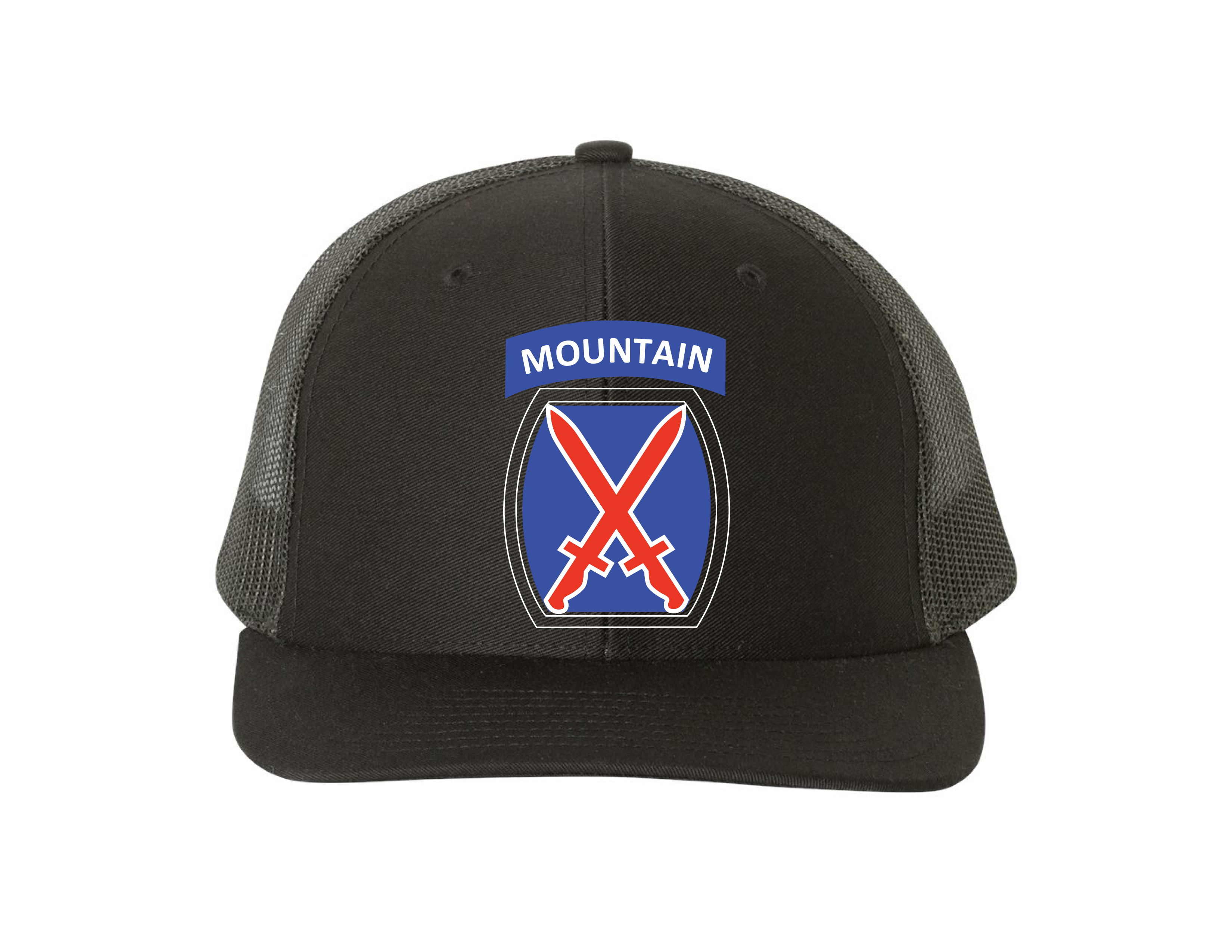10th Mountain Division Richardson 112 Trucker Hat - Black