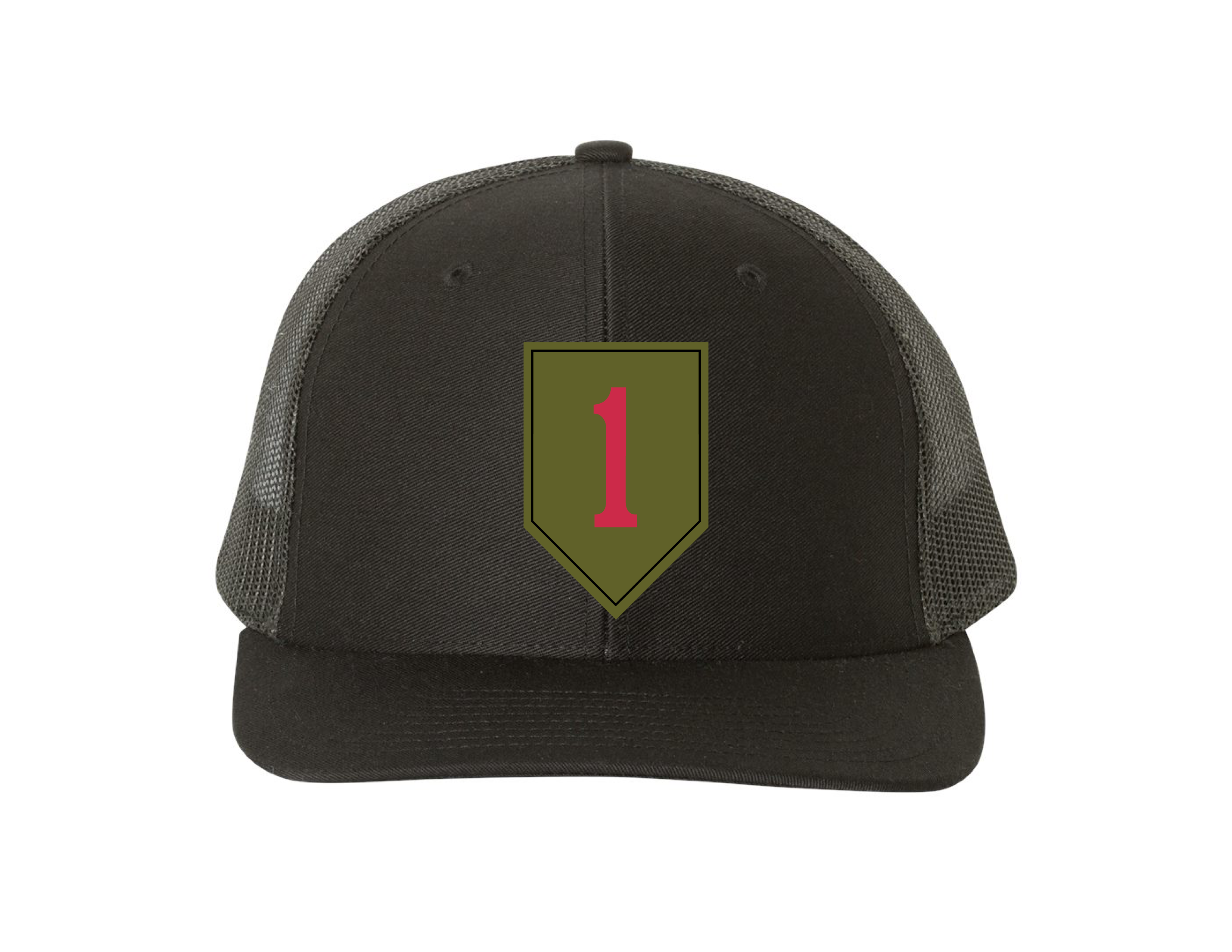 1st Infantry Richardson 112 Trucker Hat - Black