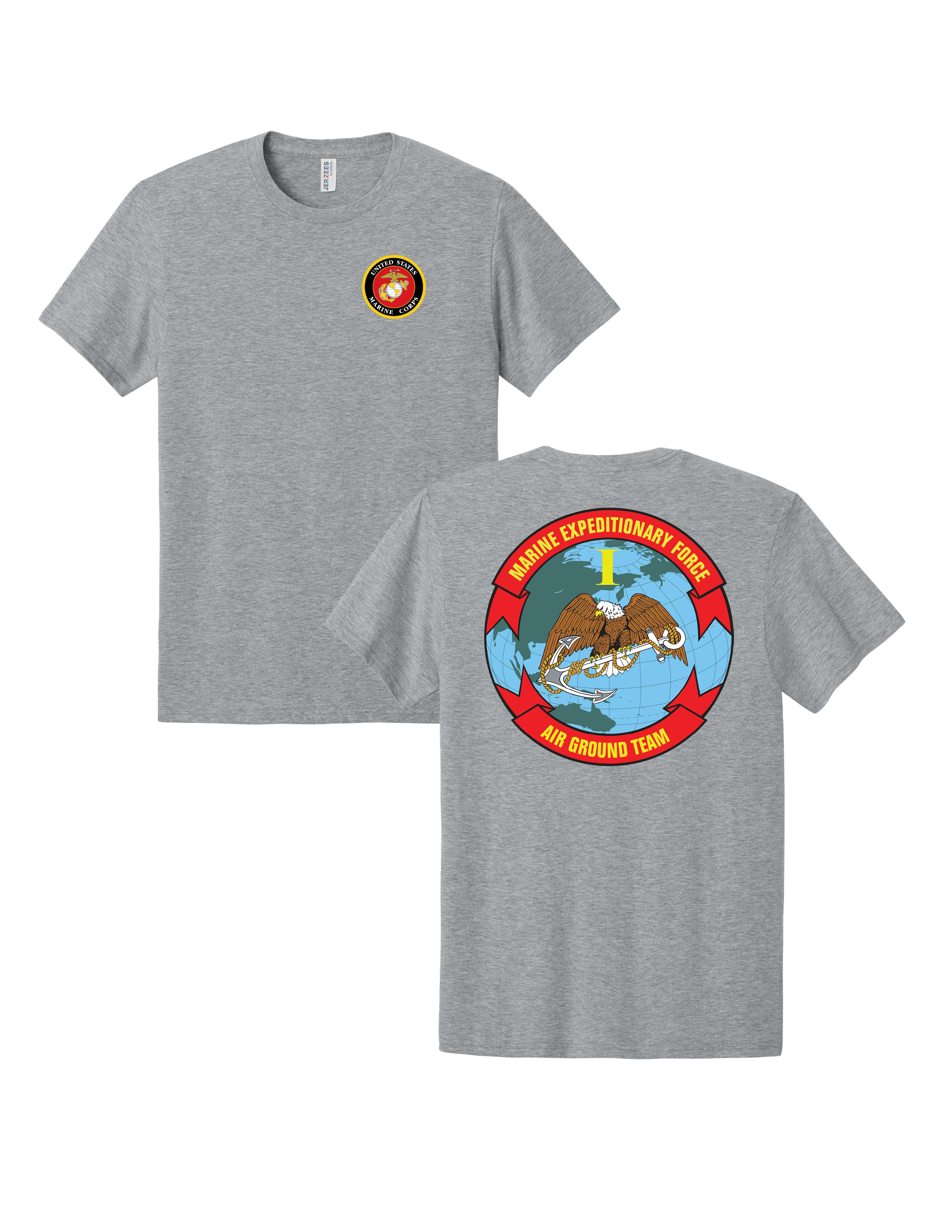 United States Marine Corps I Marine Expeditionary Force T-Shirt - Athletic Heather