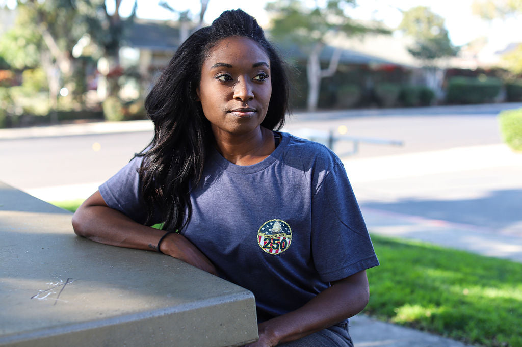 Navy 250th Birthday T-Shirt (Heather Navy)