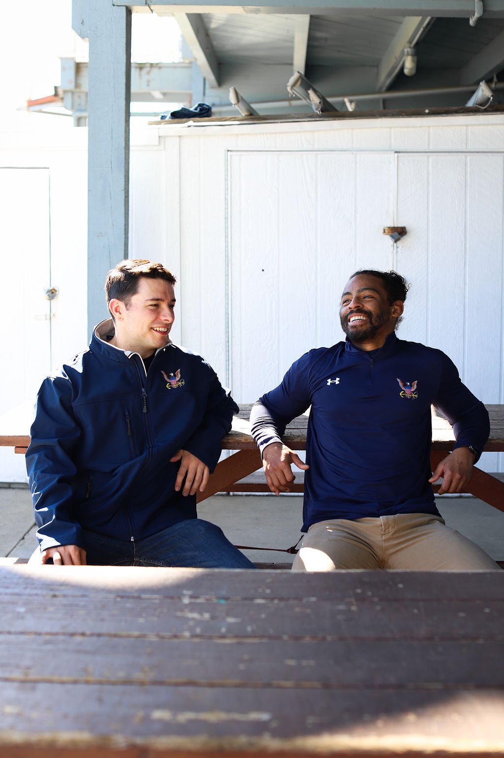 Navy Soft Shell Zip Jacket (Navy)