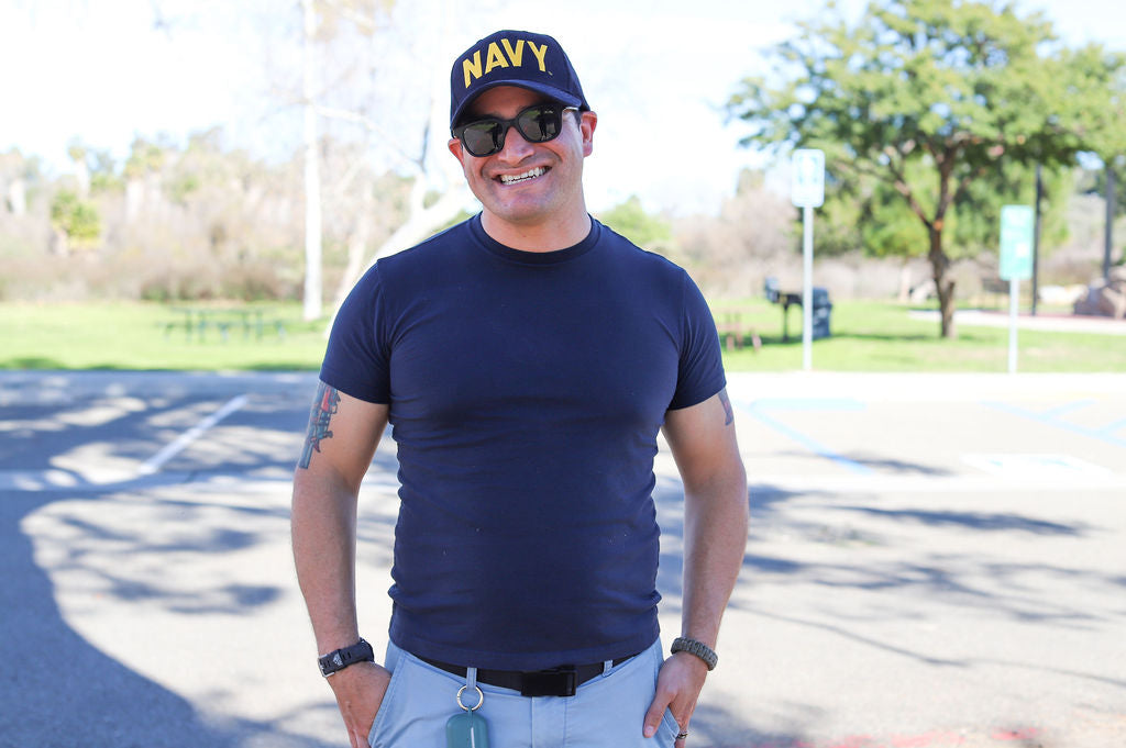 US Navy Low Profile Cap - Navy Blue with Gold Embroidery