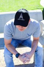 U.S. Space Force Embroidered Low Profile Hat - Black