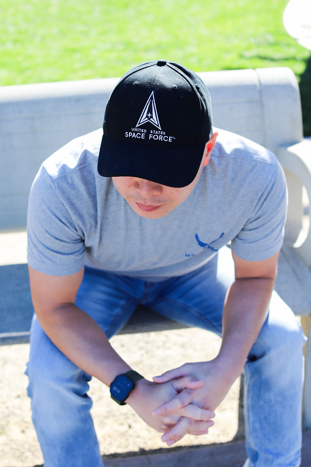 U.S. Space Force Embroidered Low Profile Hat - Black