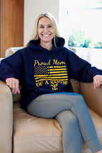 Proud Mom of a Sailor Navy Hoodie (Navy)
