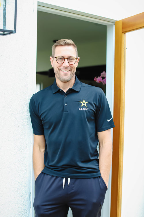 U.S. Army Nike Dri-FIT Micro Pique 2.0 Polo (Black)