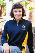 U.S. Army Quarter Zip LADIES (Black)