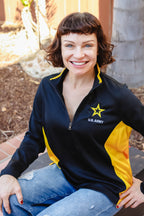 U.S. Army Quarter Zip LADIES (Black)