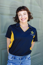U.S. Army Ladies Polo (Black and Gold)