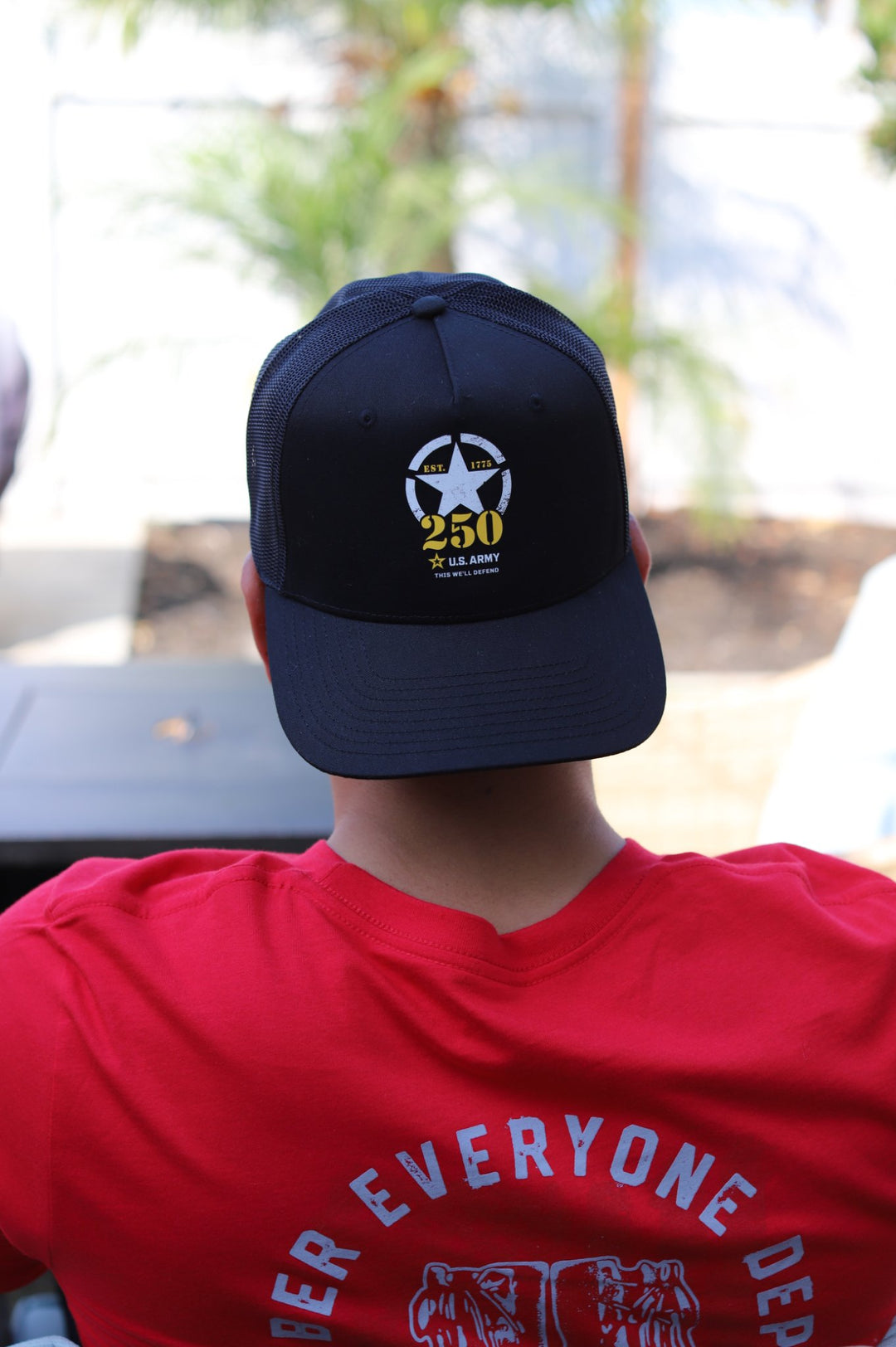 U.S. Army 250th Anniversary Trucker Hat — Richardson 112FPC (Printed Design)