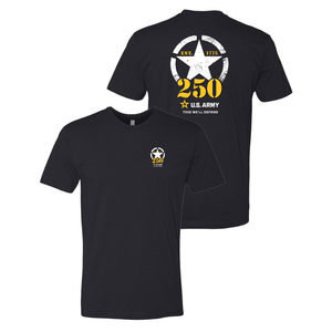 Army 250th Birthday T-Shirt (Black)