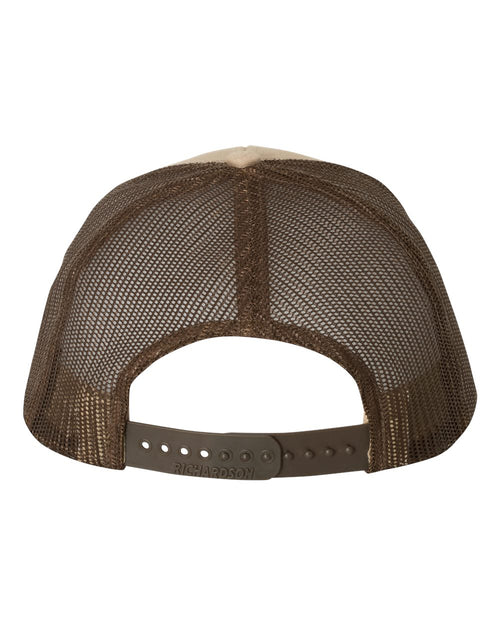 American Flag Patch Richardson 112 Trucker Hat (KHAKI/COFFEE)