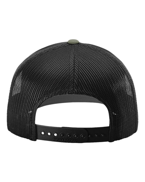 American Flag Patch Richardson 112 Trucker Hat (LODEN/BLACK)