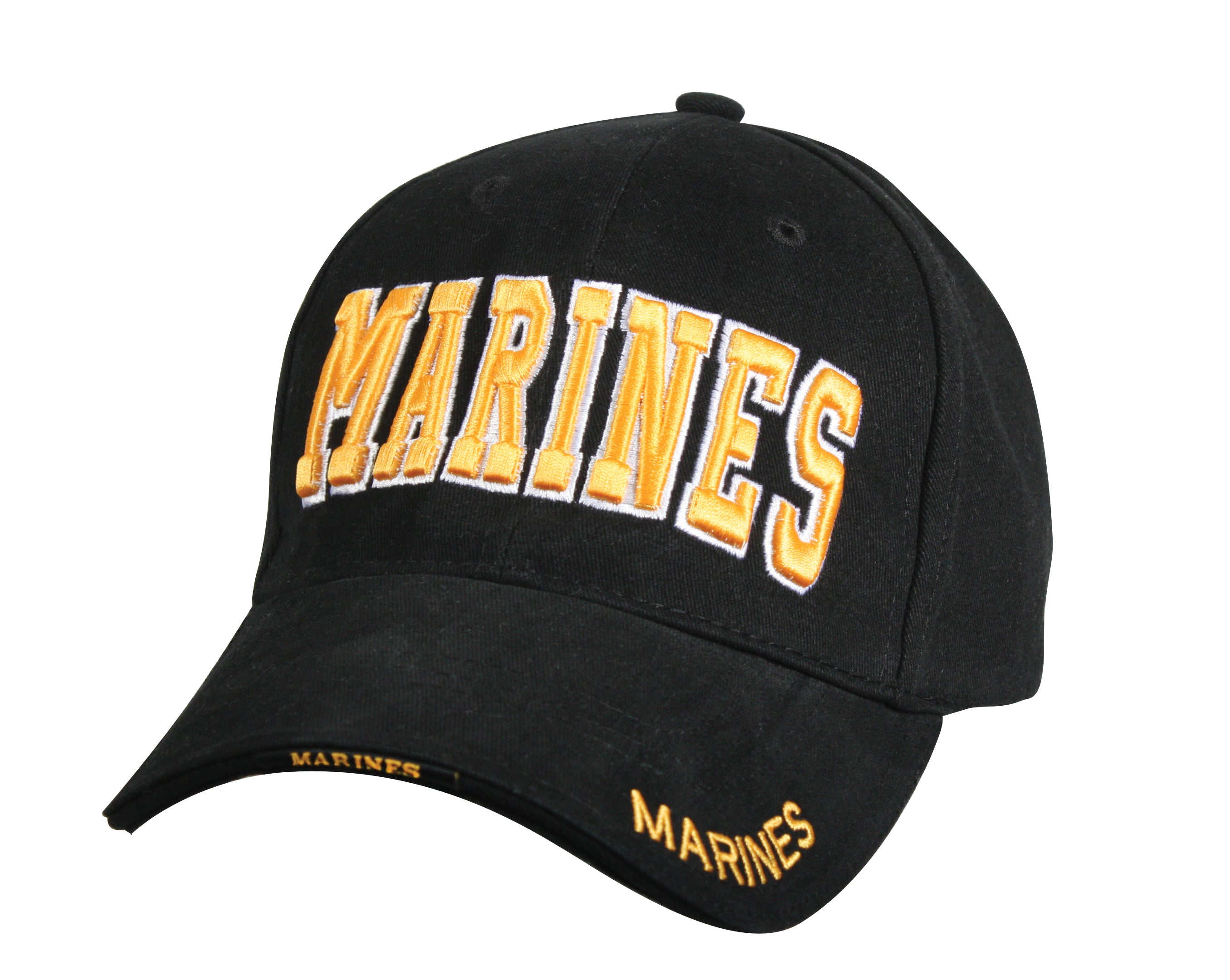 US Marines Deluxe Embroidered Low Profile Cap - Black