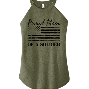 Proud Mom of a Soldier Tank (Green)