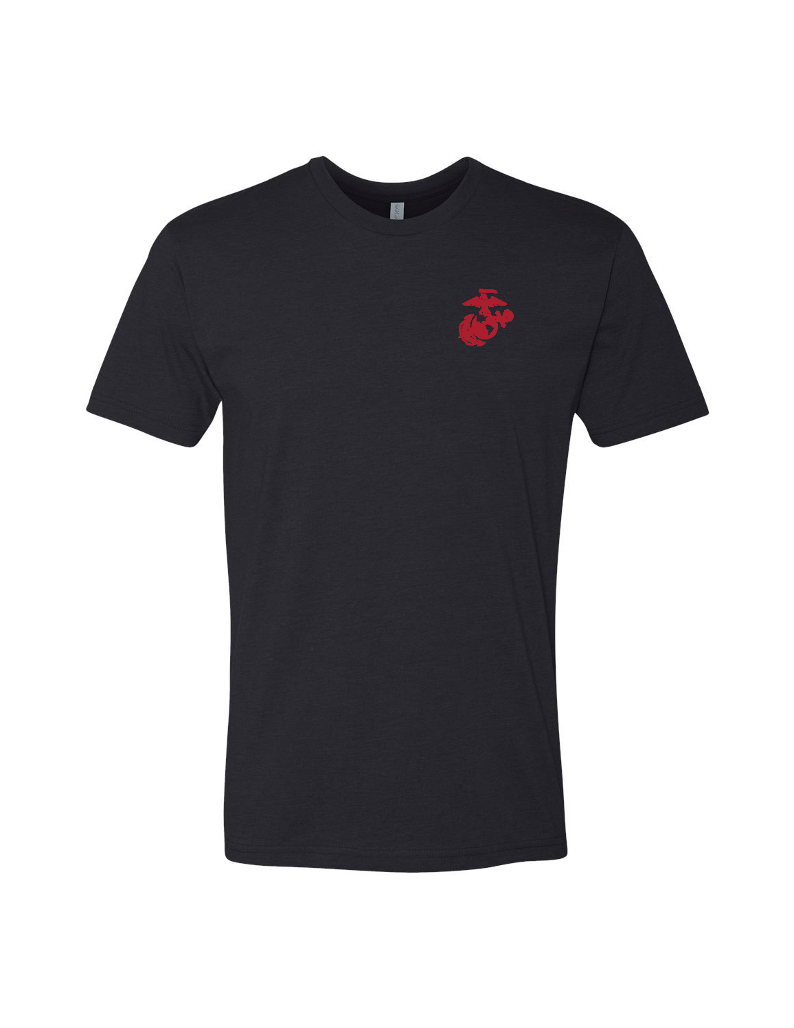 United States Marine Corps EGA Red Logo T-Shirt - Black