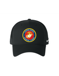 U.S. Marine Corps Emblem Nike Snapback Trucker Cap - Black