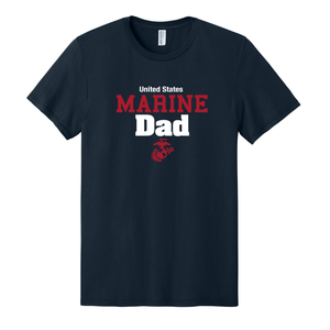 United States Marine Dad T-Shirt - Navy
