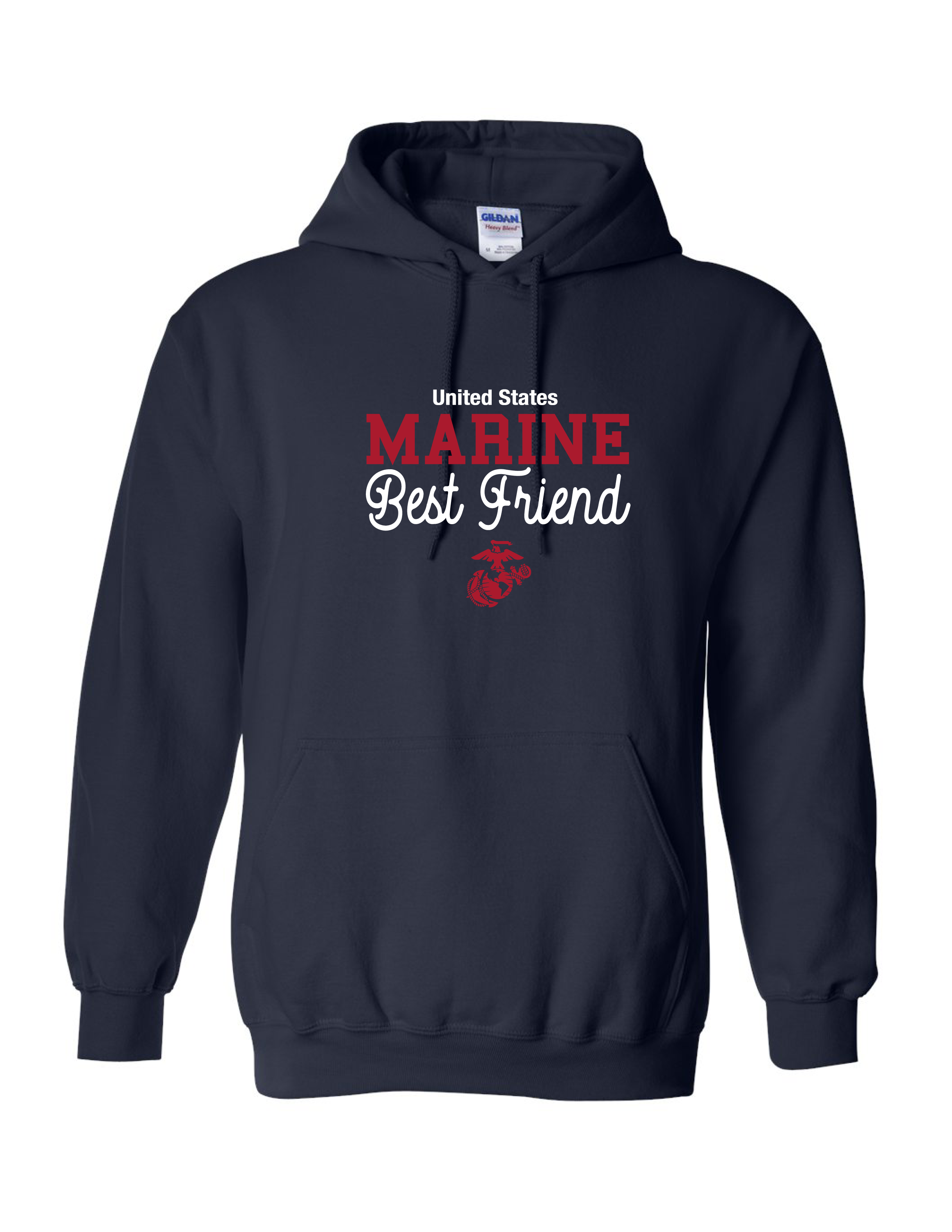United States Marine Best Friend Hoodie - Navy