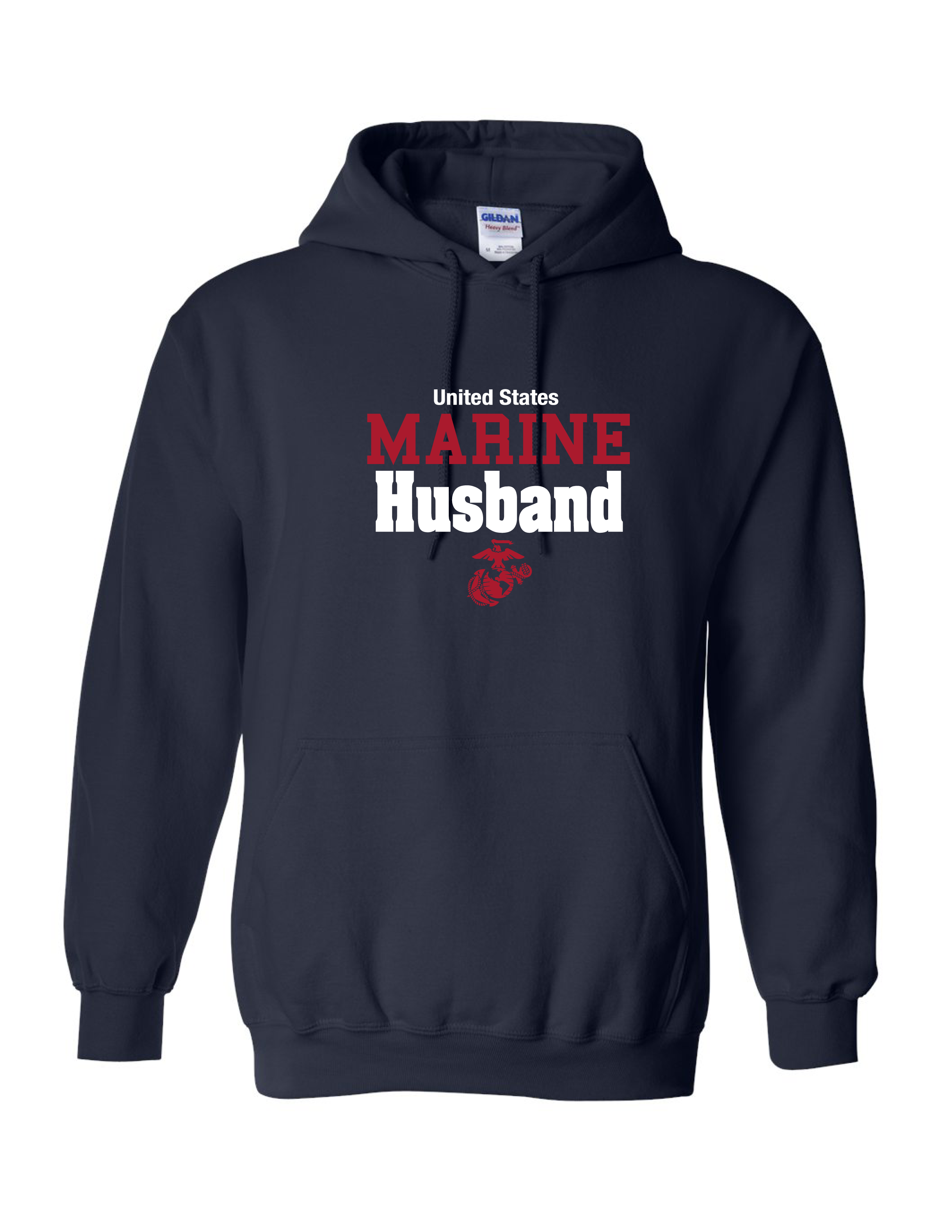 United States Marine Husband Hoodie - Navy