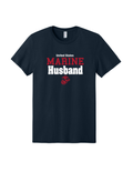 United States Marine Husband T-Shirt - Navy