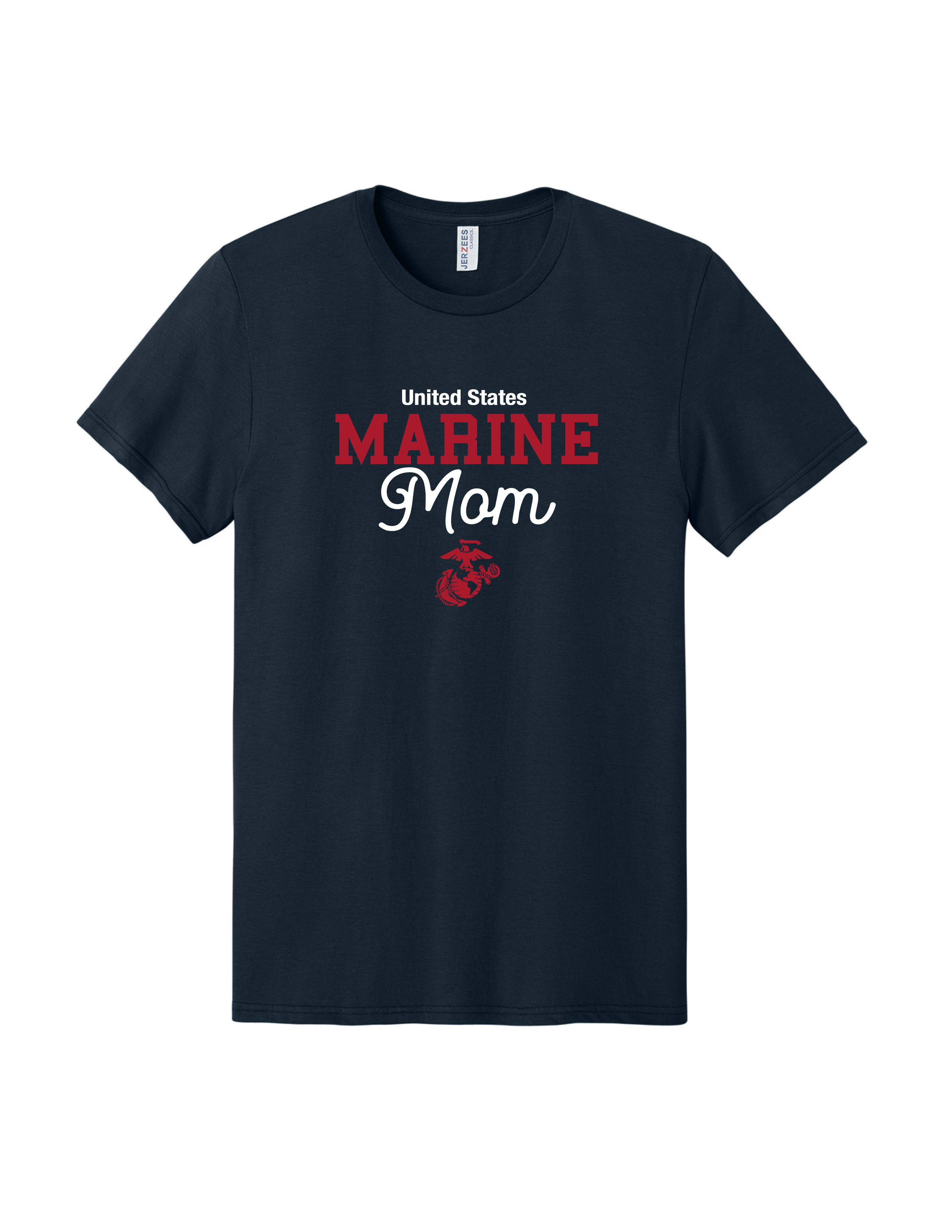 United States Marine Mom T-Shirt - Navy