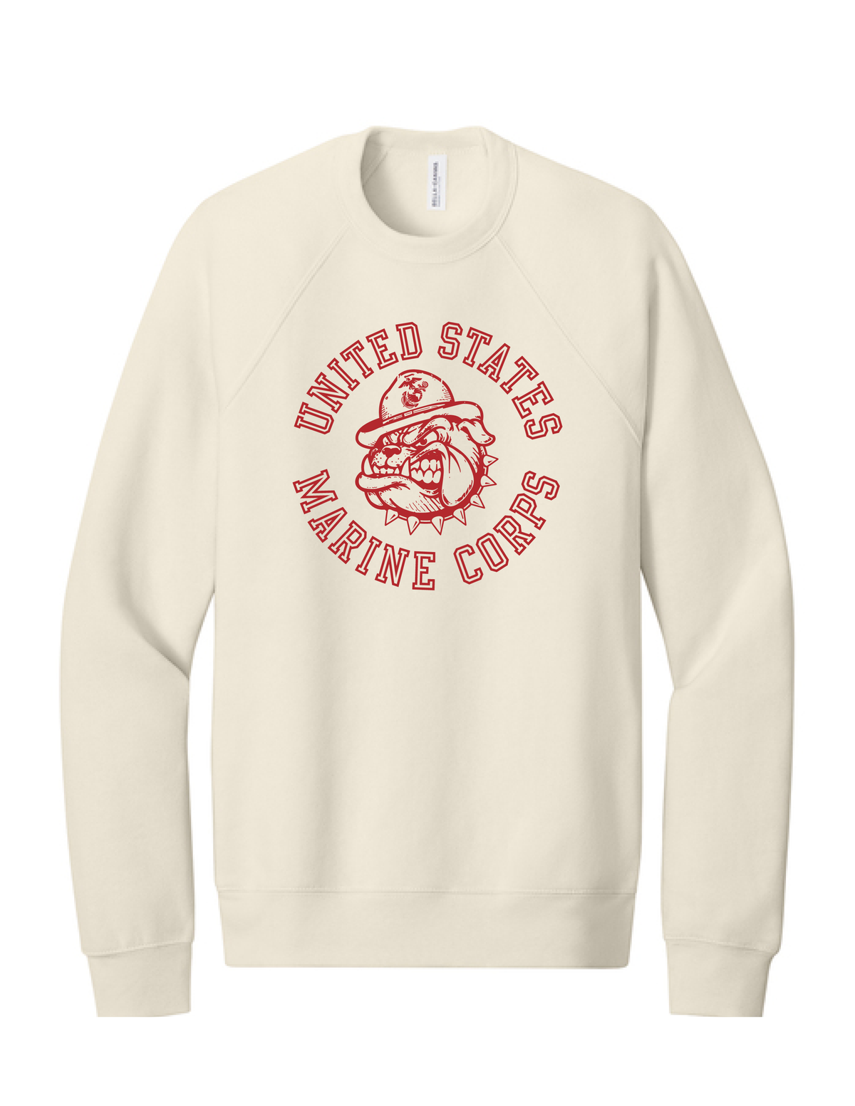 United States Marine Corps Vintage Bulldog Crewneck Sweatshirt – Natural