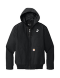 U.S. Marine Corps Mens Carhartt Washed Duck Active Jacket (Black)