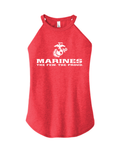 U.S. Marine Corps The Few The Proud Ladies Tank Top - Red Frost