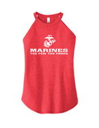 U.S. Marine Corps The Few The Proud Ladies Tank Top - Red Frost